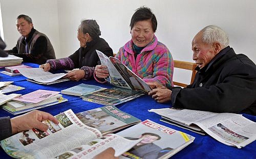 Jiujiang,china march,5,,2014:the,Daily,Life,Of,The,Elderly,Nursing,Home