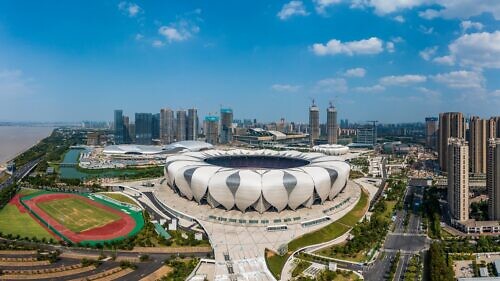 Hangzhou,,China, ,August,20,,2020:,Aerial,View,Of,Hangzhou